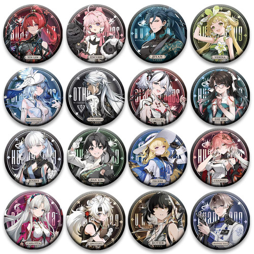 鸣潮游戏周边夏空赞妮今汐坎特雷拉周边58mm马口铁徽章吧唧痛包