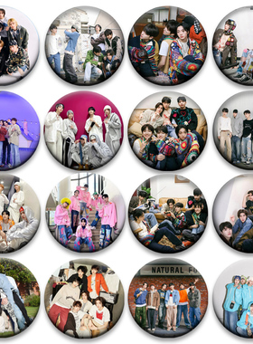 韩国男团BOYNEXTDOOR周边吧唧徽章58mm马口铁胸章胸针明星谷子