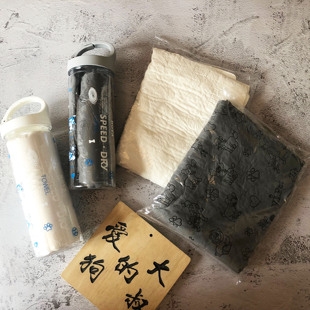 VIPET登山扣盖桶装仿鹿皮宠物狗狗猫咪吸水毛巾活性炭除臭防菌