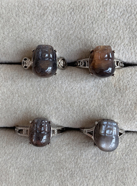 貔貅戒指男女款活口水晶首饰品