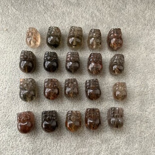 尾货黑金超貔貅通孔20个320元 一个微瑕