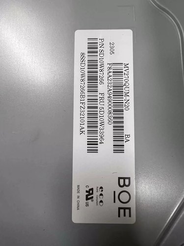 MV270FHM-N40 N20 N10 N30 MV270QUM-N20 LM270WR3-SSA1 4K液晶屏