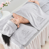 美容院专用毛巾皮肤管理不掉毛铺床理疗包头吸水定制logo加厚浴巾