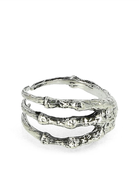 TOP-YAMAMOTO@ 骷髅手骨戒指男女朋克风个性金属指环