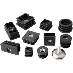 25方管内塞螺母家具脚垫可调节耐磨静音不锈钢桌腿增高堵塞头加厚