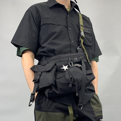 机能风可拆卸模块单肩包