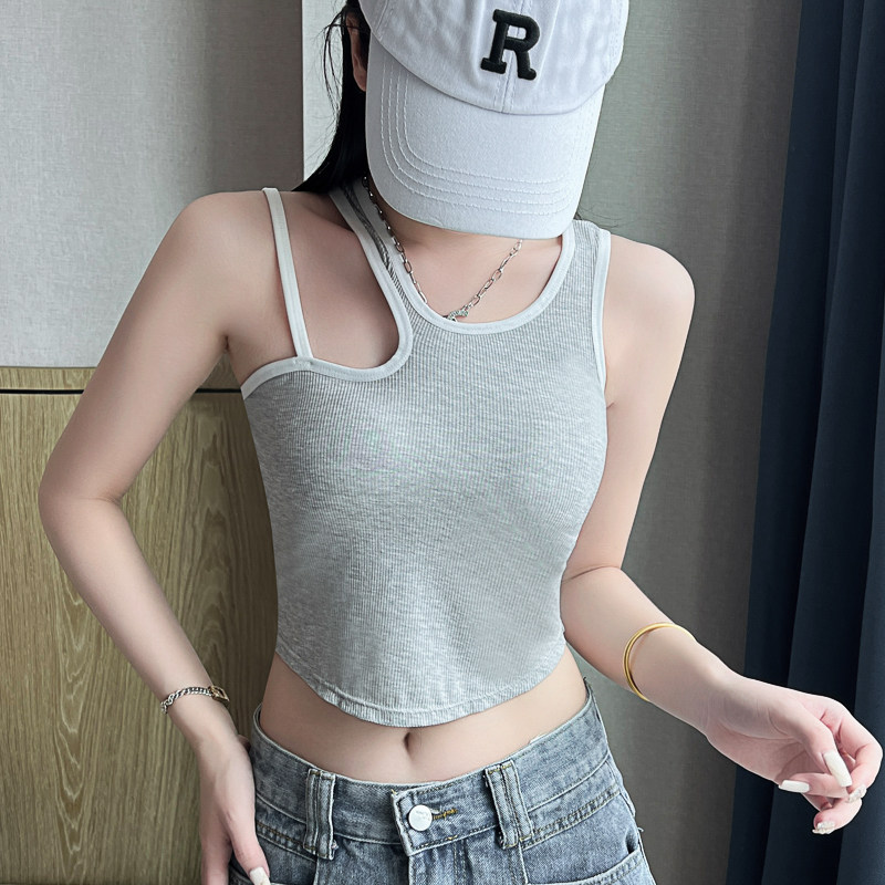 无袖修身舒适内搭外穿透气吊带