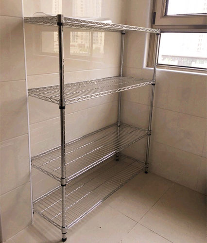 90厨房置物架不锈钢落地
