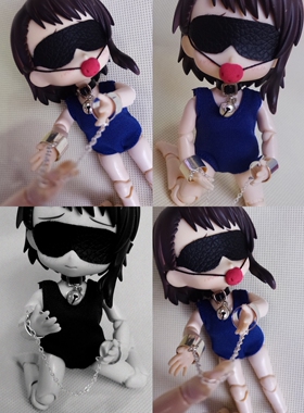 ob11娃衣 GSC YMY doll bjd body9 bjd 12分 道具 手铐皮鞭眼罩