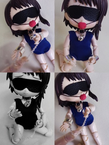 ob11dollbjd手铐项圈刑具眼罩