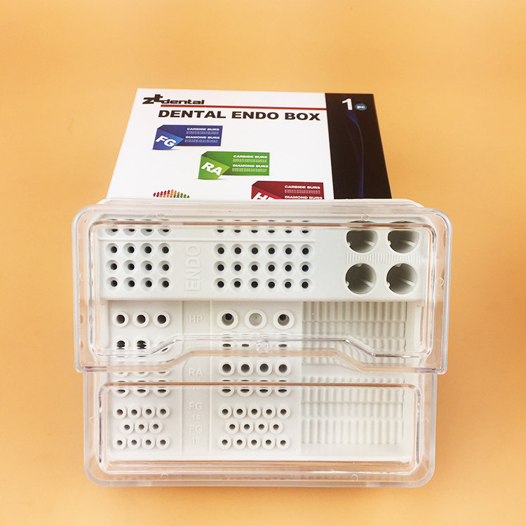 牙医公园消毒盒牙科针锉根管消毒盒车针磨头放置盒齿科器械管理盒