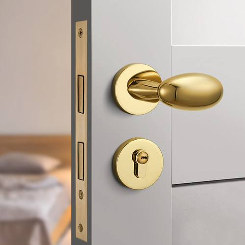 卧室门锁儿童房木门锁通用门把手