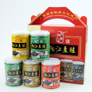 阳江即食豆豉阳醇210g姜香蒜蓉麻辣鱼仔多风味礼盒包装 特产食品