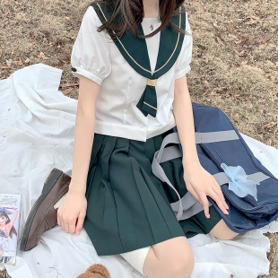 原创JK制服优等校供复古兔耳水手服夏服 南冶高校 月野HOUSE