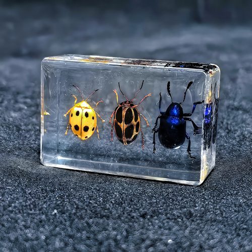 人工琥珀透明树脂昆虫标本