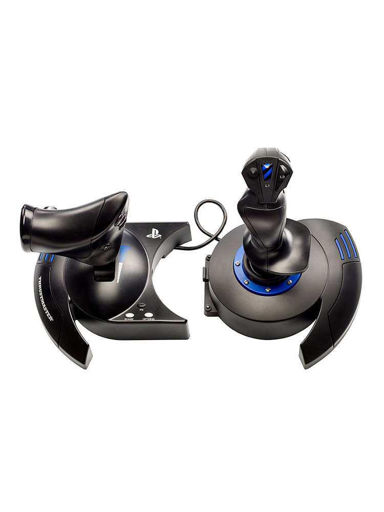 THRUSTMASTER HOTAS4 양손 게임 비행 조이스틱은 PC|PS4 ACE COMBAT 7|FLIGHT SIMULATOR를 지원합니다