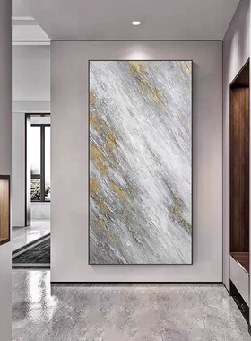 纯手绘油画玄关走廊客厅装饰画简约抽象立体肌理画高级感挂画大芬