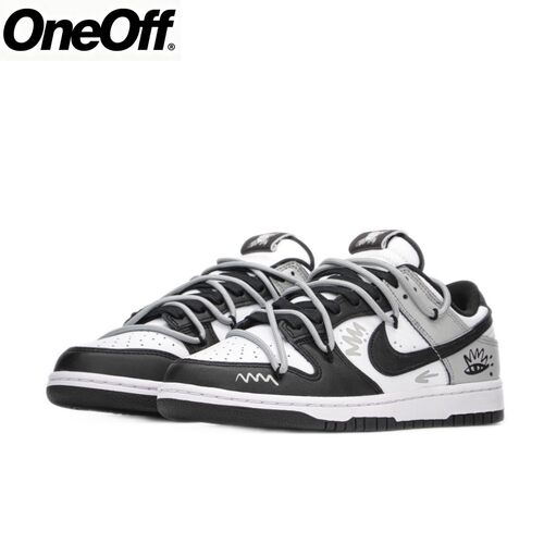 球鞋定制 Nike Dunk 不羁者 熊猫 涂鸦 时尚男女同款低帮休闲板鞋