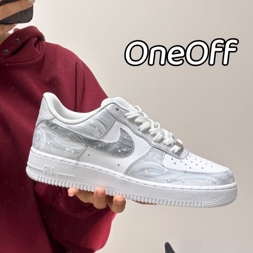 球鞋定制Nike Air Force 1 Low动感二次元涂鸦手绘结构墨线男板鞋