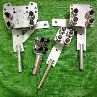 渣土车自动盖篷布配件  20圆钢轮前滑 主动 从动 轨道架子 后弯刀