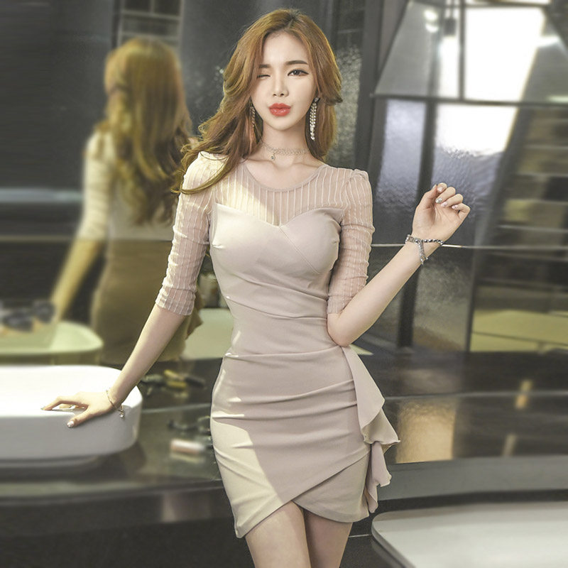 女人味衣服夜店女装2022秋装新款夜场裙子气质显瘦紧身性感连衣裙