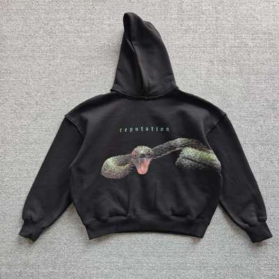 2026新款霉霉泰勒斯威夫特TaylorSwift蛇元素加绒连帽卫衣大码