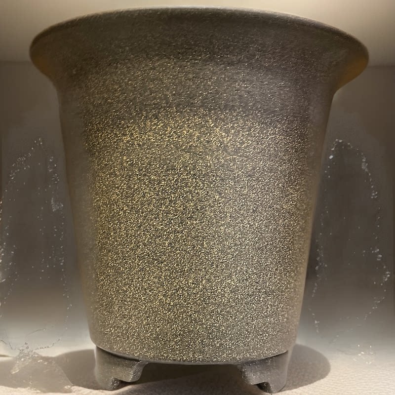 满意紫砂全手工制作精品青段光器花盆