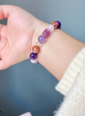 捡漏孤品黄阿赛南红玛瑙月光石