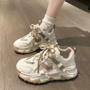 女鞋2023新款夏季厚底运动老爹鞋子女ins潮小众百搭学生秋款爆款