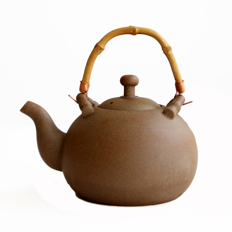 粗陶紫砂烧水壶功夫茶具