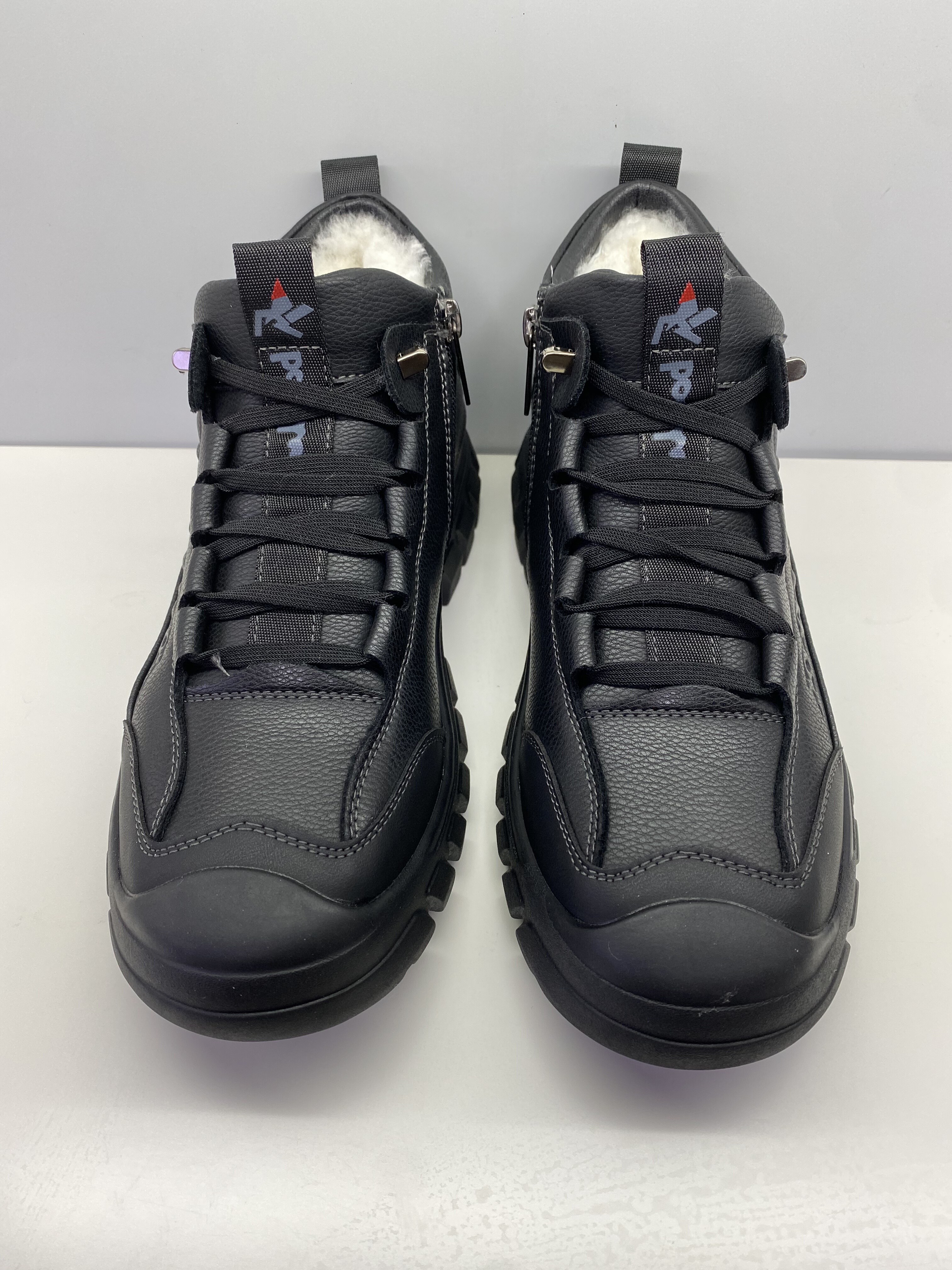 冬季加绒男鞋黑色羊毛高档运动时尚舒适休闲鞋爸爸鞋（皮鞋码）