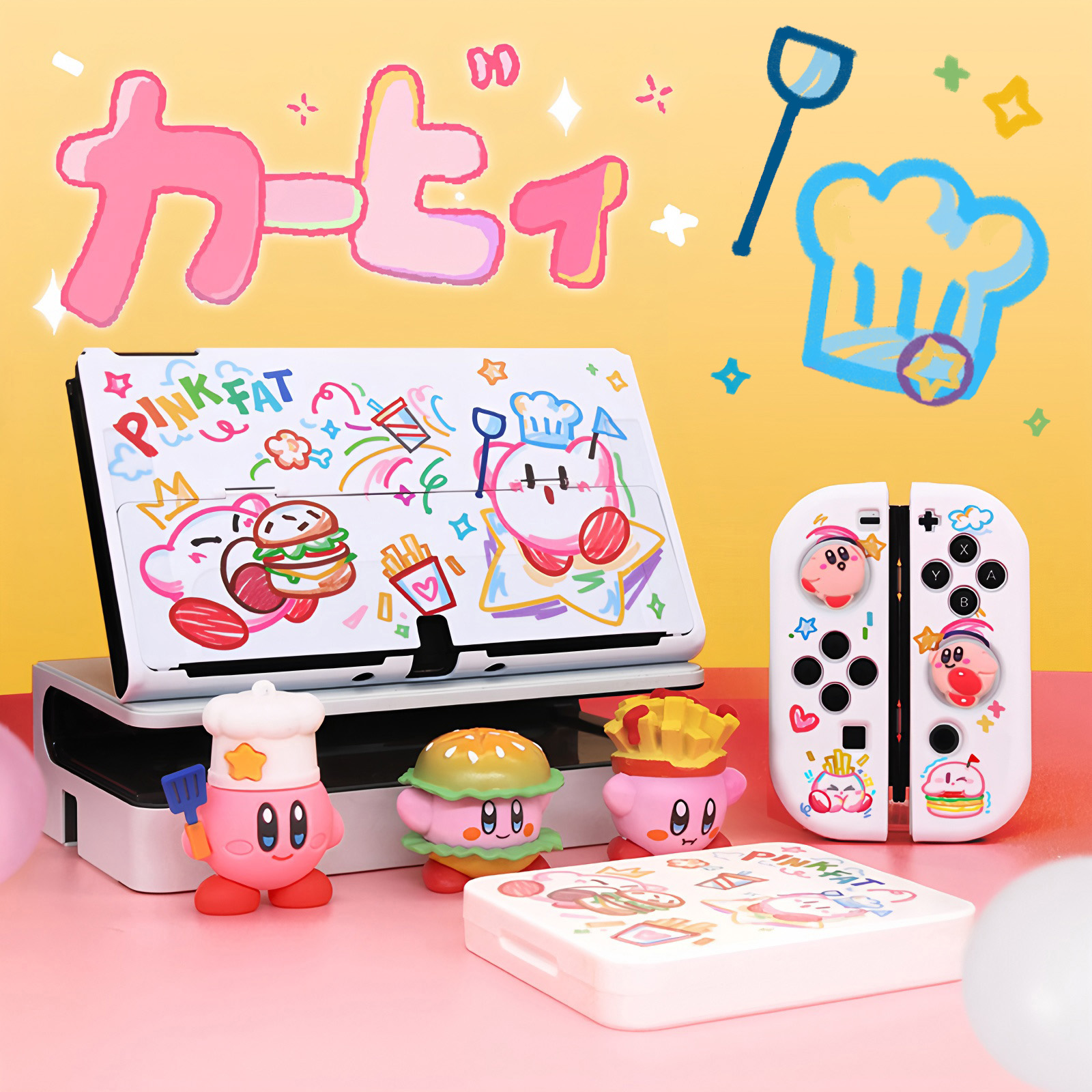 适用于任天堂Switch Oled保护壳全套涂鸦厨师NS分体手柄套Switch2