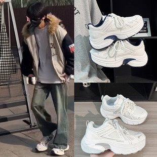 TF家族左奇函同款运动鞋百搭网面老爹鞋轻便软底减震学生跑步鞋潮