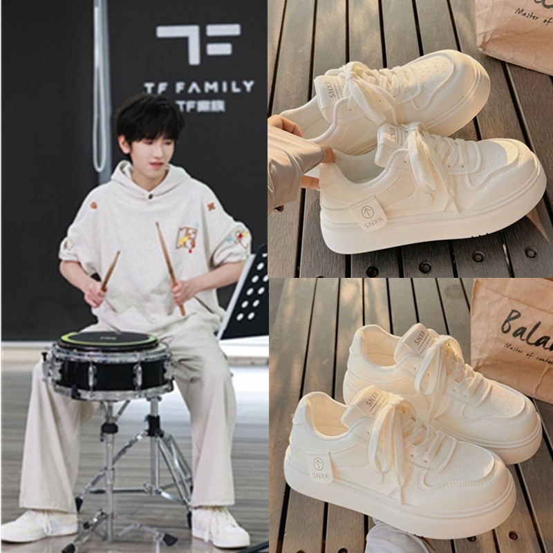 TF家族左奇函同款小白鞋秋可爱鞋子板鞋2025新款厚底透气高颜值
