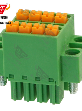 3.81mm炎牛插拔PCB接线端子双排弹簧插头YN15EDGKNHCM/KF2EDGKNHM