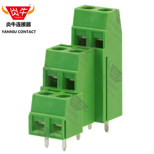 5.0mm炎牛連接器三層螺釘式 MK3DSN1.5 PCB接線端子YN127A3