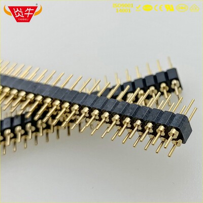 原装台湾正凌精工/Nextron 2.54mm双排针 双排圆针2*40P镀金3U