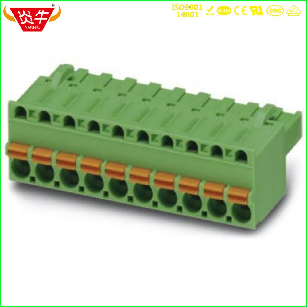 弹簧插拔式PCB接线端 KF2EDGKDF 5.0mm FKCT 2,5 ST 连接器接插件