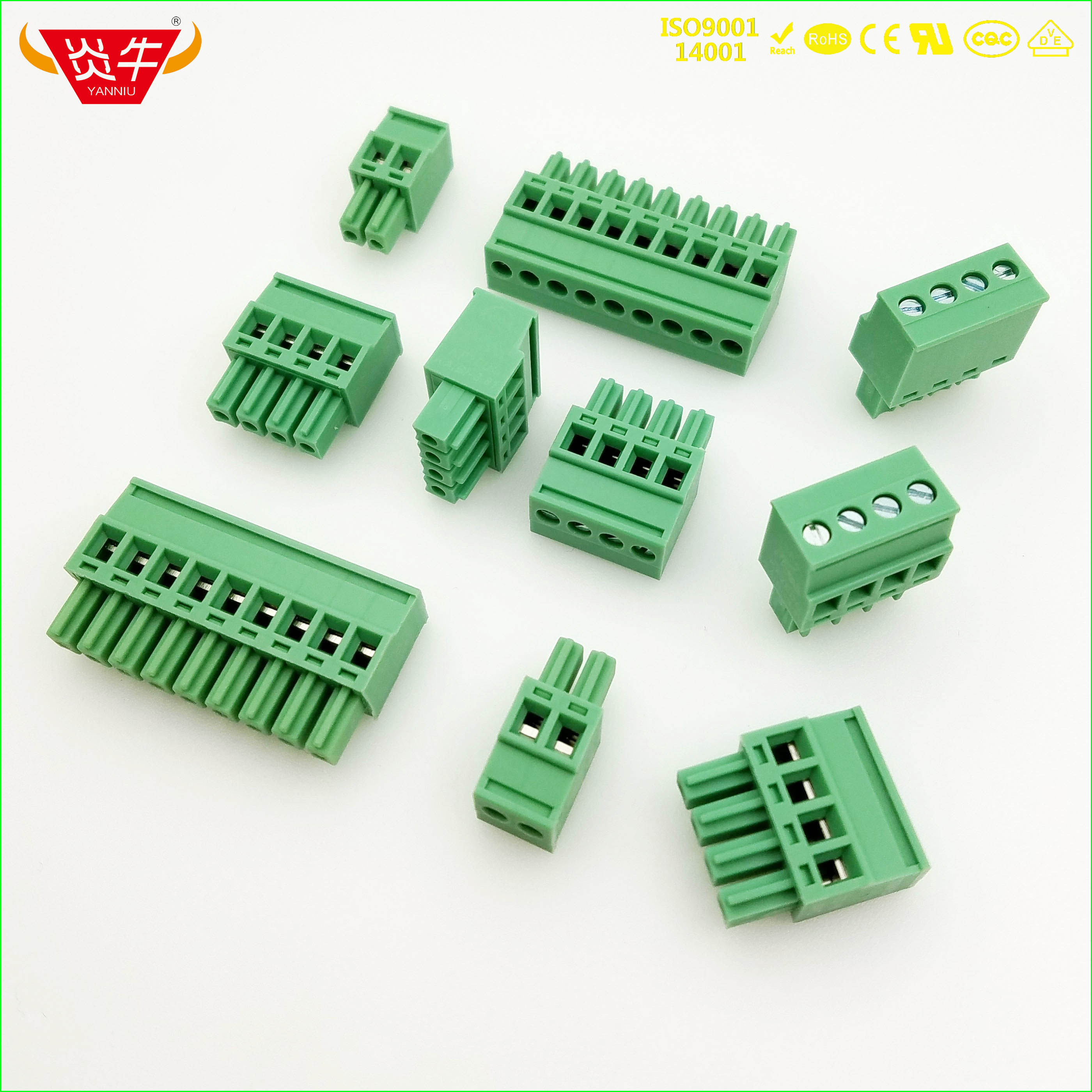 插拔式PCB接线端子 15EDGKB KF2EDGKB 3.81mm MCVR1.5 ST 连接器