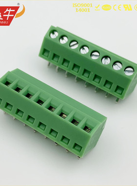 斜面PCB接线端子DG381S KF127S 3.5mm SMKDS1 连接器凤凰接插件