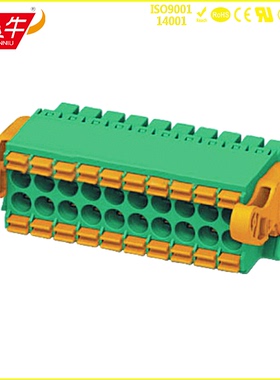 紧凑双层插拔式接线端子KF2EDGKSG 3.5mm 弹簧快速接线连接器科发