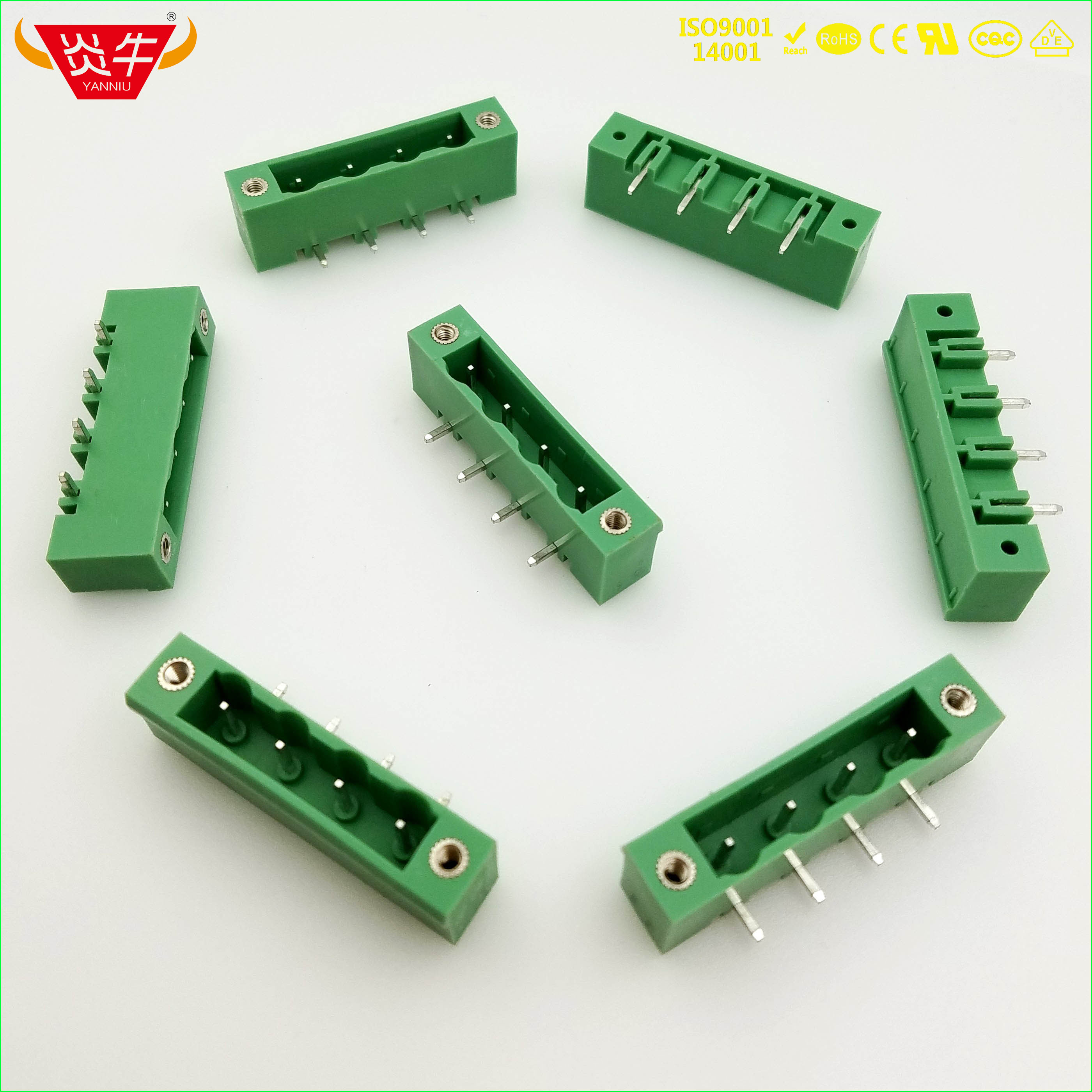 插拔式PCB接线端子排 KF2EDGRM 7.5mm GMSTB 2,5 GF 连接器接插件