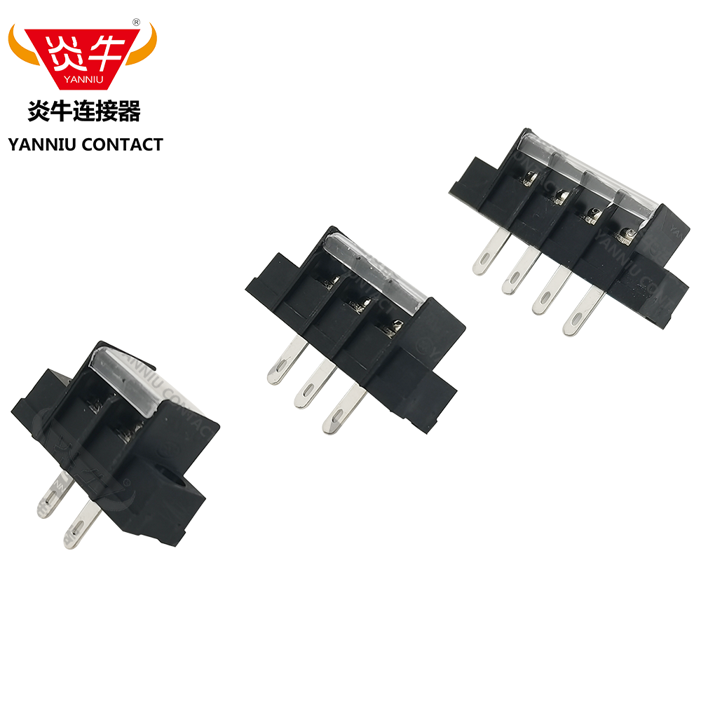 KF22HM 7.62mm栅栏式PCB接线端子 宽脚  铜 大电流连接器接插件