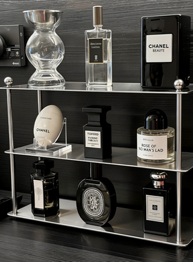 极简ins风不锈钢多层置物架杯架