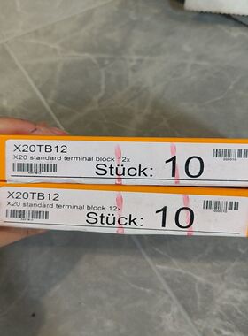 倍加莱接线端子 X20TB12，带包装一盒10个 ，标价
