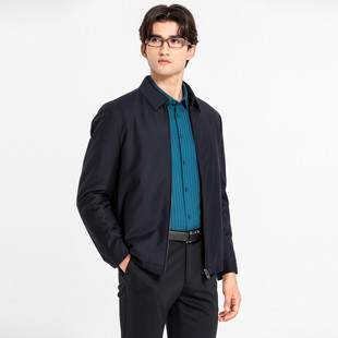 路卡迪龙水獭绒内胆夹克 皮草外套百搭皮草夹克161217201 秋冬男士