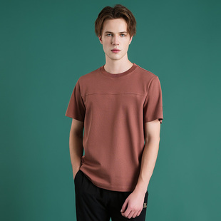 夏季 休闲圆领短袖 款 时尚 T恤111252122A 轻薄透气男士 路卡迪龙男装