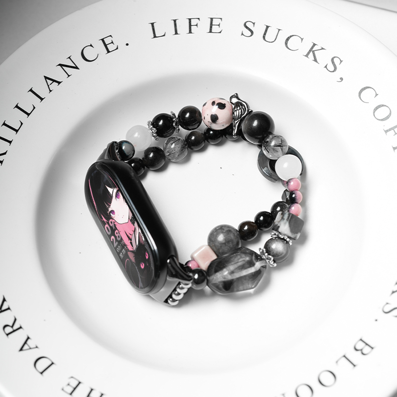 原创飞樱适用小米手环10表带9pro腕带8/7/6七八九十新中式nfc表链