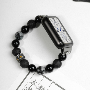 9pro表带华为八九十fit3 4代腕带串珠表链 星芒适用小米手环6