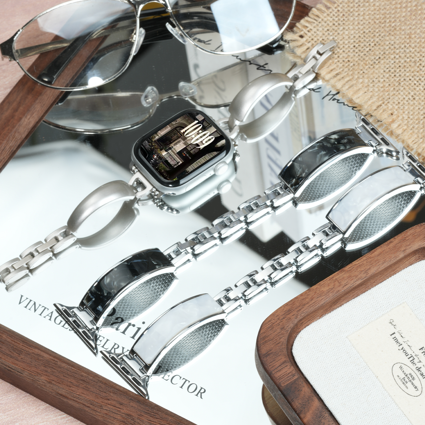 高级感适用苹果s11小米手环10表带华为手环八九十手表腕带iwatch